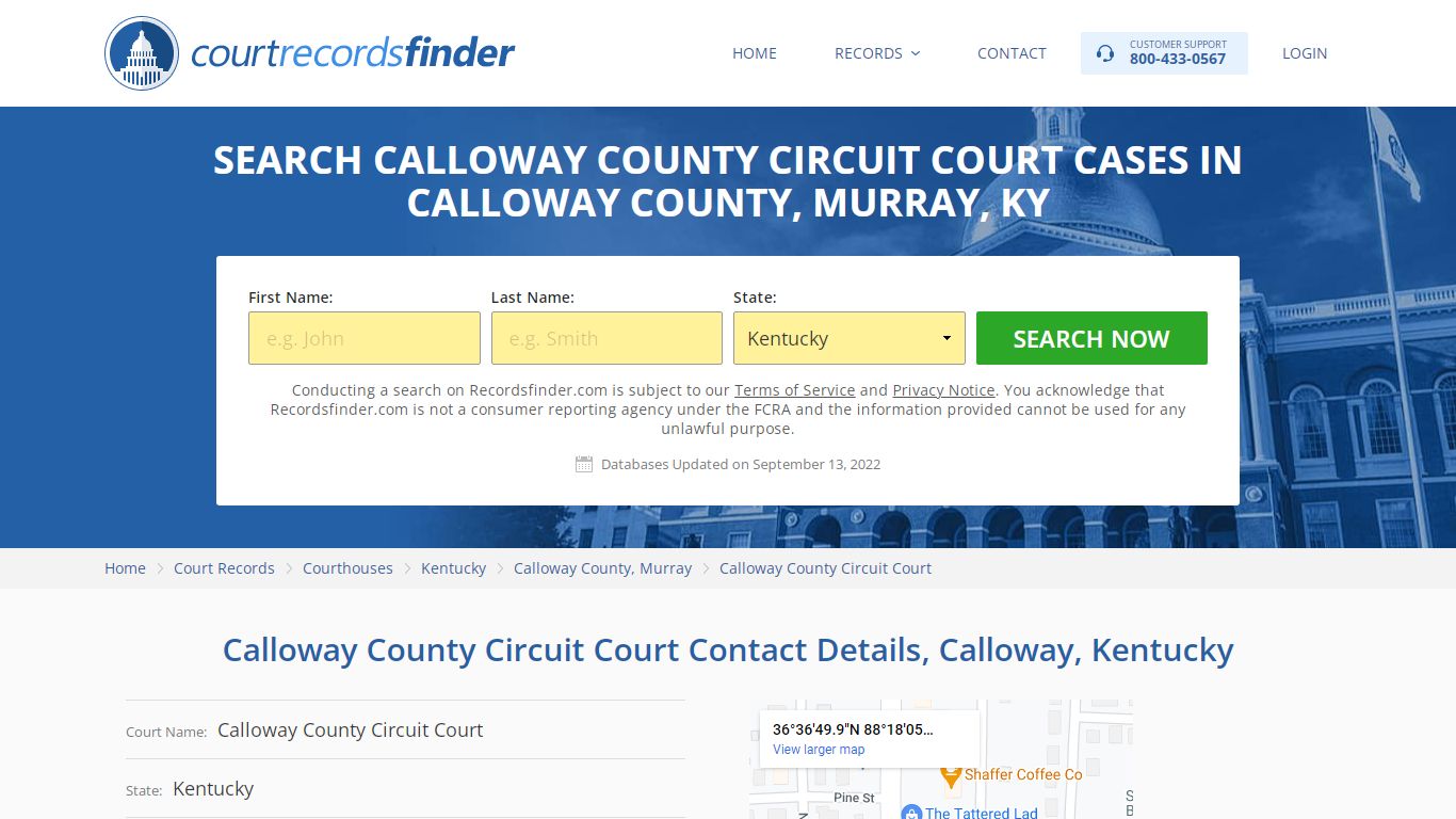 Calloway County Circuit Court Case Search - RecordsFinder