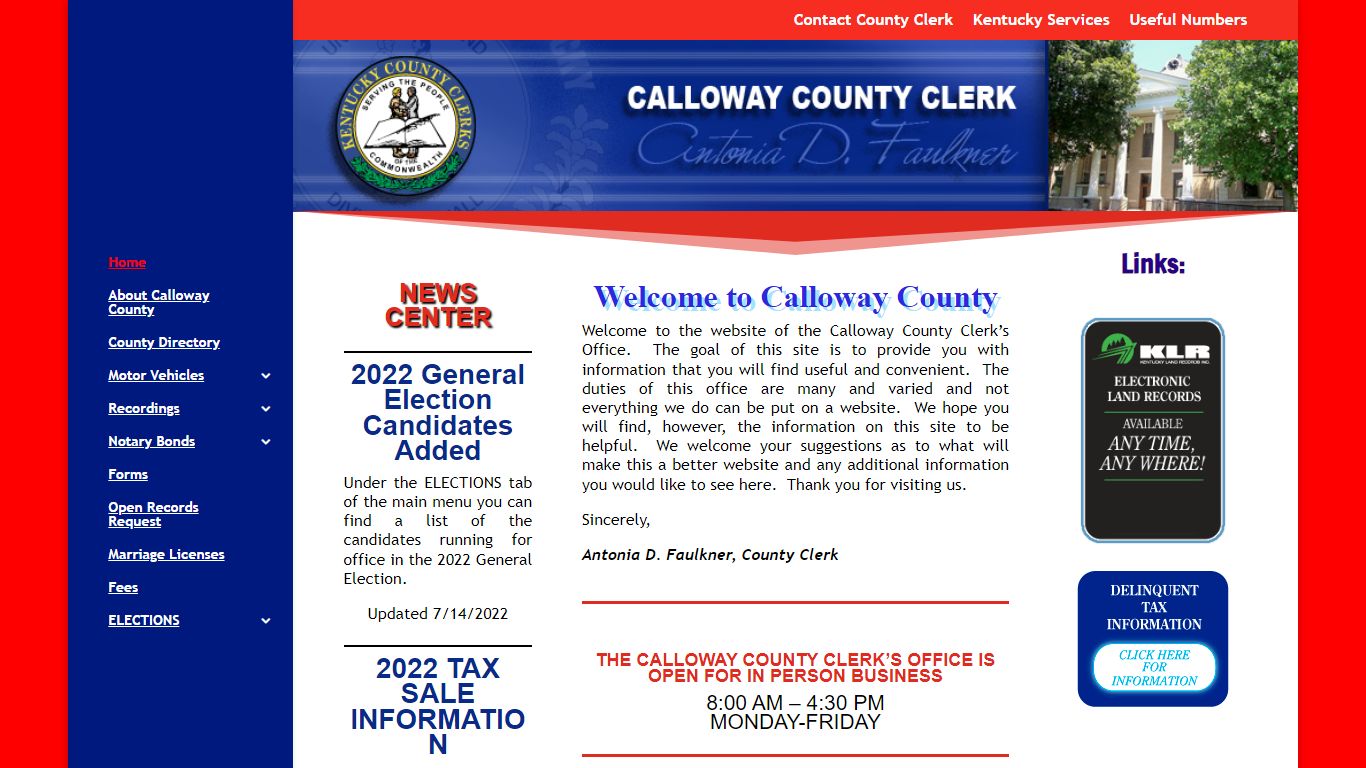 Calloway County KY Clerk | Calloway County Clerk